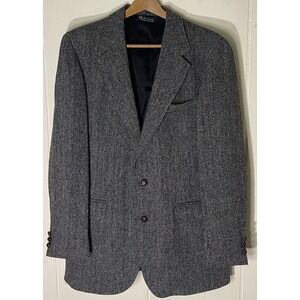 Vintage Tailor's Bench Harris Tweed Blazer 40-42R Wool USA Made‎